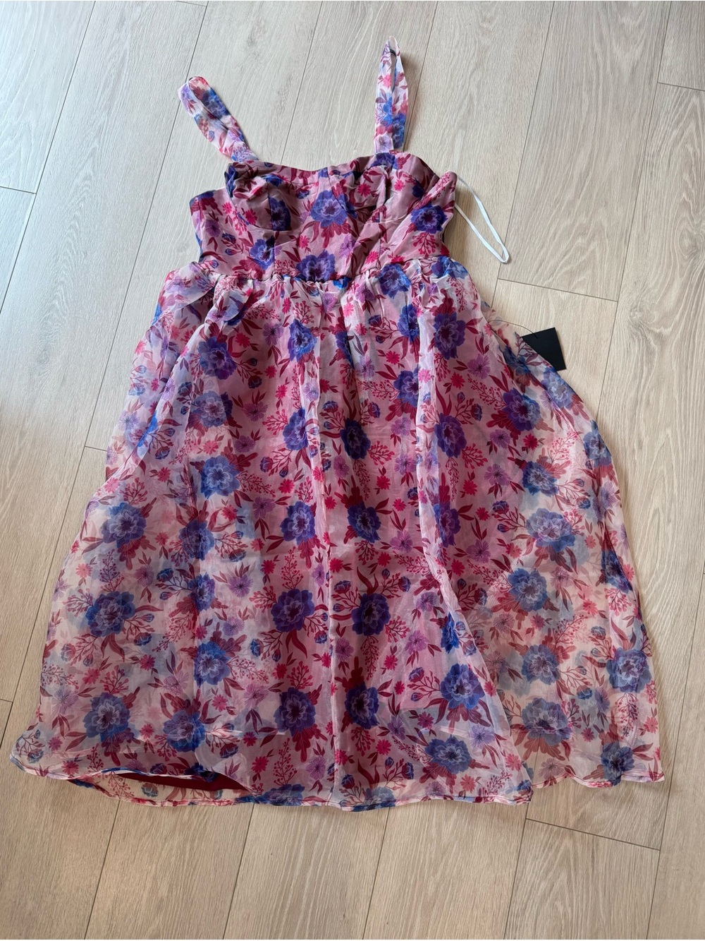 Lulu's Pink Floral Dress